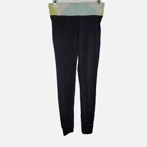 VS PINK leggings black flat waist full length yoga‎ pants XS